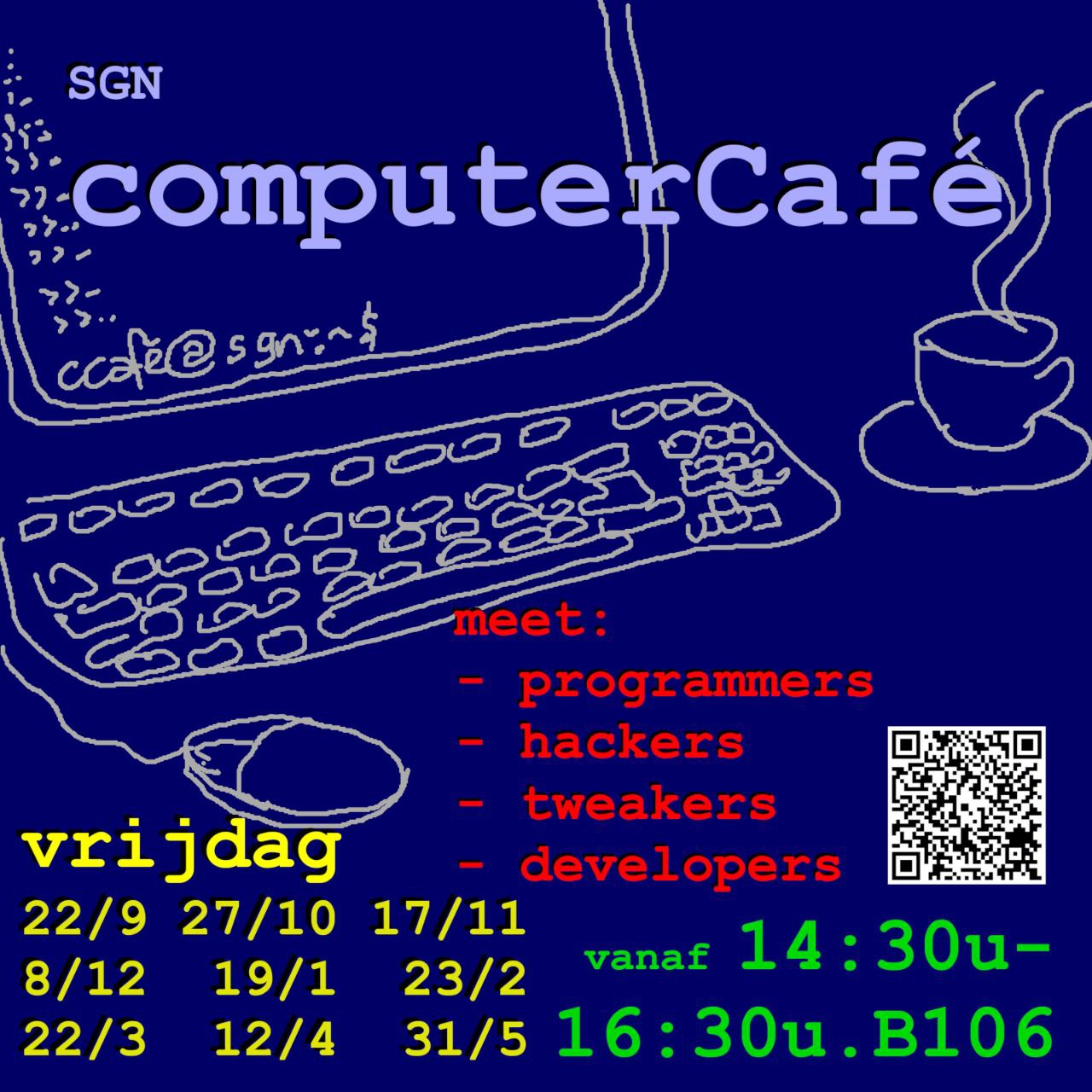 Poster van het computerCafé (versie 6)